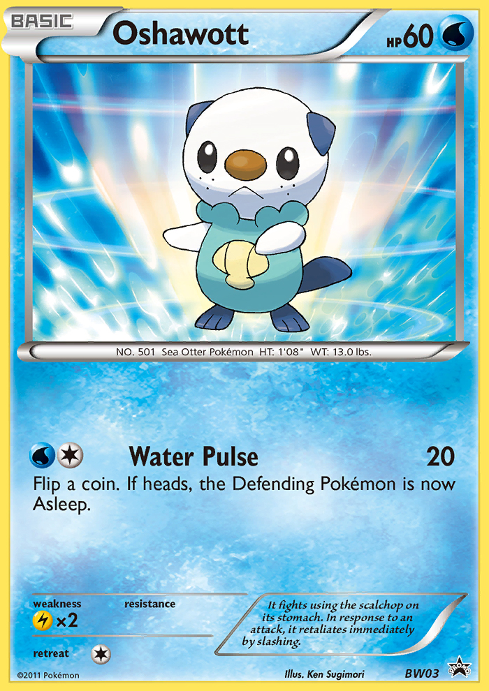 Black & White Promo Oshawott #3